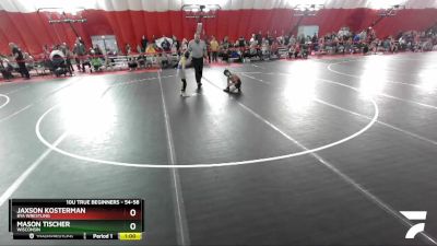 54-58 lbs Round 1 - Mason Tischer, Wisconsin vs Jaxson Kosterman, BYA Wrestling