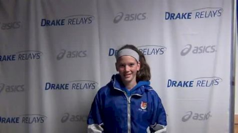 Rebekah Topham, Drake Relays, Girls 1500m Champion