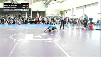 122 lbs Rr Rnd 3 - Madelyn Medrano, All I See Is Gold Academy - Girls vs Annabelle Stamp, NewWhale Purple - Girls