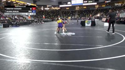 110 lbs Cons. Round 2 - Alaina Sunlin, Wisconsin Stevens Point vs Dinayah Vazquez, Emmanuel University