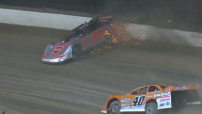 Chris Ferguson Backs Into The Wall Hard At Eldora