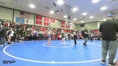 105 lbs Consolation - Brytney McFerren, Muskogee vs Hannah Adour, Mannford