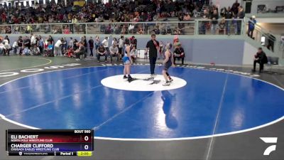 98 lbs Round 5 - Charger Clifford, Chugach Eagles Wrestling Club vs Eli Bachert, North Pole Wrestling Club