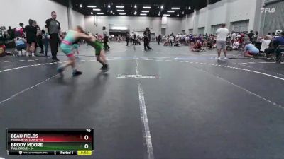 70 lbs Placement (4 Team) - Brody Moore, Full Circle vs Beau Fields, Missouri Outlaws