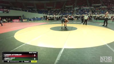 5A-113 lbs Cons. Semi - Carsen Atterbury, Dallas vs Owen Hoyt, West Albany