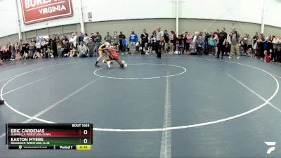 114 lbs Champ. Round 2 - Eric Cardenas, Guerrilla Wrestling (GWA) vs Easton Myers, Braddock Wrestling Club