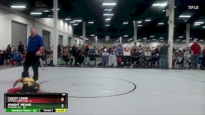 84 lbs Round 9 (10 Team) - Knight Means, Rangers WC vs Cacey Lowe, Smyrna Wrestling