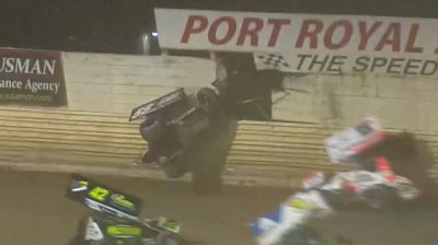 Mike Wagner Launches Into The Fence At Port Royal