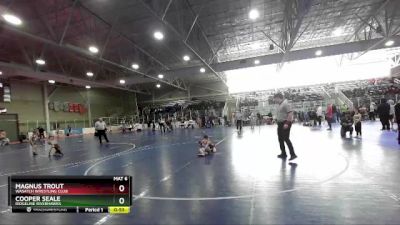 52 lbs Quarterfinal - Magnus Trout, Wasatch Wrestling Club vs Cooper Seale, Ridgeline Riverhawks