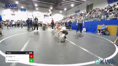 58 lbs Final - Braxton Lorg, Shelton Wrestling Academy vs Tristyn Andrews, Madill Takedown