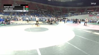 4A/3A/2A/1A Girls 115 Cons. Round 3 - Abby Riggs, Siuslaw / Mapleton Girls vs Maylee Yancey, Crook County Girls