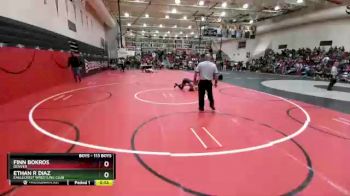 113 Boys Cons. Round 2 - Finn Bokros, Denver vs Ethan R Diaz, Eaglecrest Wrestling Club