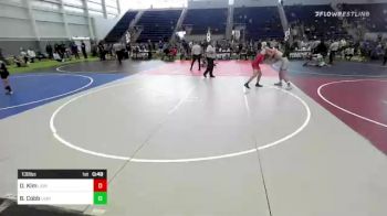 130 lbs Consolation - Daniel Kim, Lions WC vs Brody Cobb, Lions WC