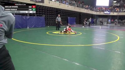 65 lbs Consi-qtrs - Declan Stangl, Chesapeake Beach vs Jaden Fasulo, Camillus