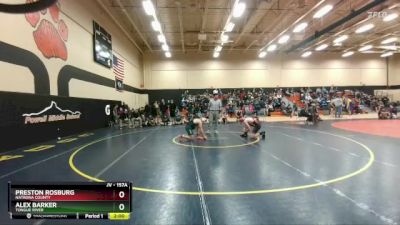 157A Round 2 - Alex Barker, Tongue River vs Preston Rosburg, Natrona County