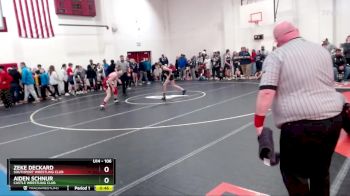 106 lbs Cons. Round 2 - Aiden Schnur, Castle Wrestling Club vs Zeke Deckard, Southport Wrestling Club