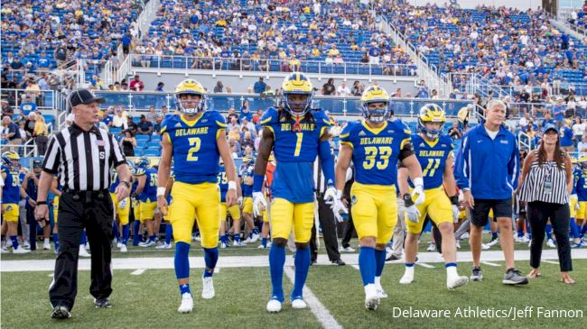 The University of Rhode Island Rams host the Delaware Blue Hens in football