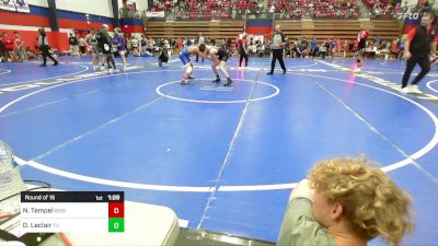 126 lbs Round Of 16 - Nick Tempel, Bixby HS Boys vs Dylan Leclair, Tulsa Union