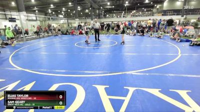 90 lbs Round 3 (6 Team) - Elias Taylor, RALEIGH ARE WRESTLING vs Sam Geary, GREAT NECK WC - GOLD