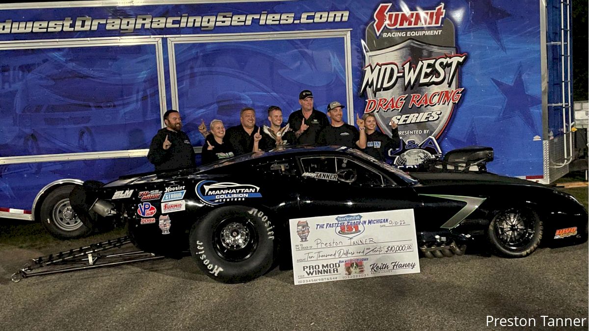 Preston Tanner Wins First Mid-West Drag Racing Series Event