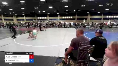 82 lbs 3rd Place - Alejandro De La Rosa, Tucson Cyclones vs Kalijah Gonzales, Kingdom WC