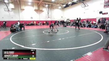 130 lbs Cons. Round 4 - Skye Perry, Del Oro (Loomis) vs Serenity Baker, Highland (Bakersfield)