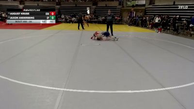 84 lbs Quarterfinal - Jaxon Anderberg, St. Peter vs August Kruse, Centennial