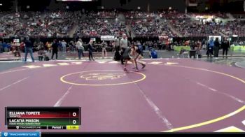 107 lbs Champ. Round 2 - Lacatia Mason, Four Rivers Senior Prep vs Elliana Topete, Wasatch