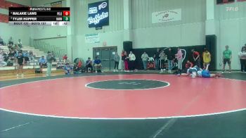 Boys 157 lbs Cons. Semi - Tyler Hopper, Hayden vs Malakie Laws, Perry Lecompton