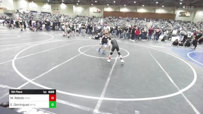 66 lbs 5th Place - Mason Rebolo, Savage House WC vs Elliot Dominguez, Nevada Elite