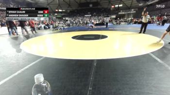 Boys 1A 165 lbs Cons. Round 3 - Andrew Dugger, Nooksack Valley vs Ethan Caalim, Life Christian Academy