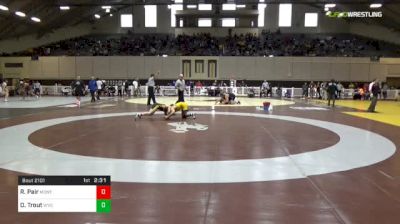 125 lbs Consi Of 8 #2 - Rob Pair, Montana State-Northern vs Doyle Trout, Wyoming