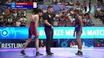 51 kg Final 3-5 - Husniddin Ulugbekov, Turkmenistan vs Manu Yadav, India