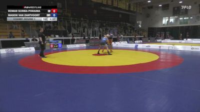 70kg Champ. Round 1 - Roman Scriba-Podaima, UBC Wrestling vs Mason Van Zantvoort, Guelph Wrestling Club
