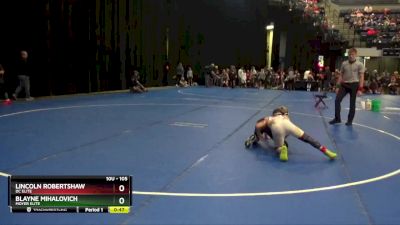 105 lbs Quarterfinal - Blayne Mihalovich, Moyer Elite vs Lincoln Robertshaw, DC Elite