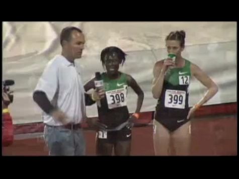 Sally Kipyego after world leading 5k at 2012 Payton Jordan Invite