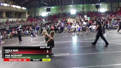 67-71 lbs Semifinal - Viola Ishii, HWA vs Mae Boshart, O`Neill Leprechaun Wrestling