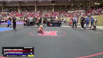 53 lbs Quarterfinal - Maverick Carruthers, NE vs Christopher Waitkus, OK