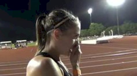 Julie Culley pleased after getting big 5k PR and A standard at 2012 Payton Jordan Invite