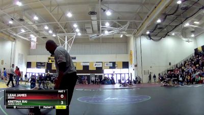 120 lbs Champ. Round 1 - Kretina Rai, Akron North vs Leah James, Brush