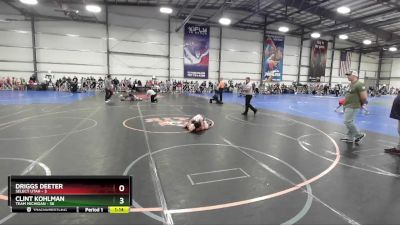 80 lbs Rd# 5- 3:45pm Friday Final Pool - Clint Kohlman, Team Michigan vs Driggs Deeter, SELECT Utah