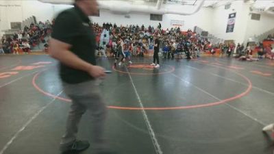 98-105 lbs Round 2 - Kaden Waltjen, Lovell Middle School vs James Cauffman, Greybull/Riverside MS
