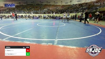 285 lbs Semifinal - Tyler Kent, Bristow Youth Wrestling vs Donald Sanders, Standfast