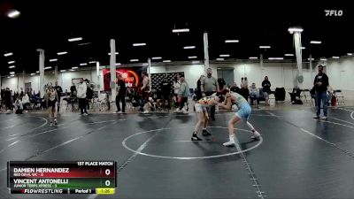 76 lbs Placement (4 Team) - Vincent Antonelli, Junior Terps Xpress vs Damien Hernandez, Red Devil WC