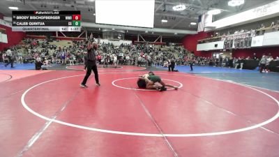 159 lbs Quarterfinal - Brody Bischofberger, Windsor vs Caleb Quintua, Casa Grande