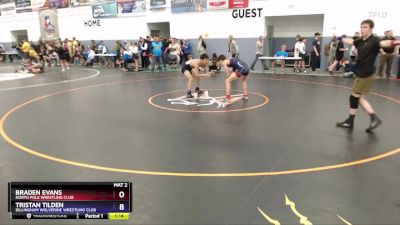 138 lbs Cons. Round 2 - Braden Evans, North Pole Wrestling Club vs Tristan Tilden, Dillingham Wolverine Wrestling Club