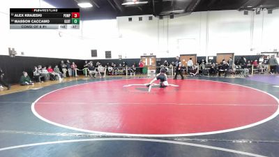 126 lbs Consi Of 8 #1 - Alex Krajeski, Pomperaug/Watwn/Naug vs Masson Caccamo, Gilbert/Torr/Wolc