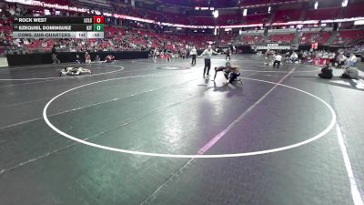 132 lbs Cons. Sub-quarters - Rock West, La Crosse Logan/Central vs Ezequiel Dominguez, Kenosha Indian Trail