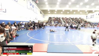 49 lbs Round 1 - Noah Alvarez, Total Kaos Wrestling Club vs Nixon Mendoza, Cvbjj