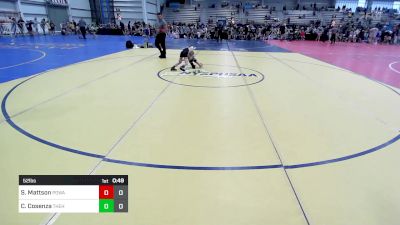 52 lbs Rr Rnd 1 - Spencer Mattson, POWA vs Charlie Cosenza, The Hunt Wrestling Club Black